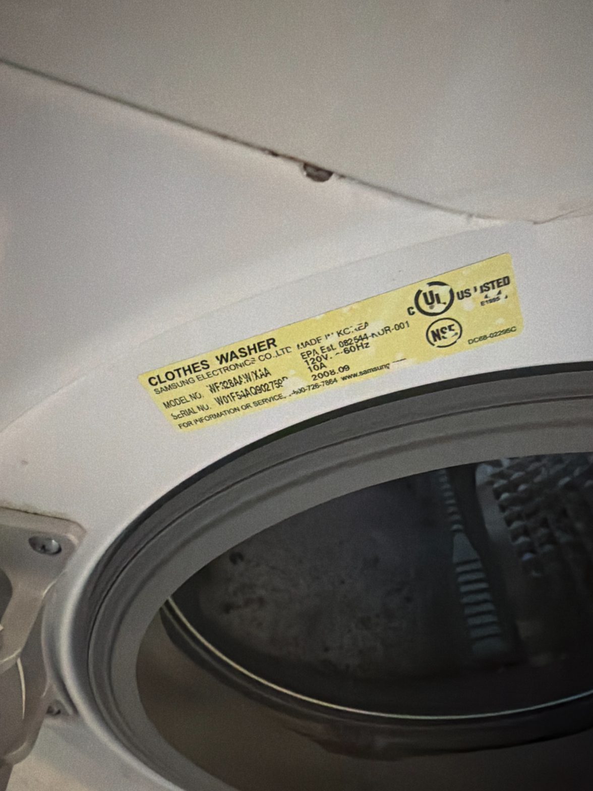 Samsung internal component diagnosis and repair for washing machine repair in Orem, Utah